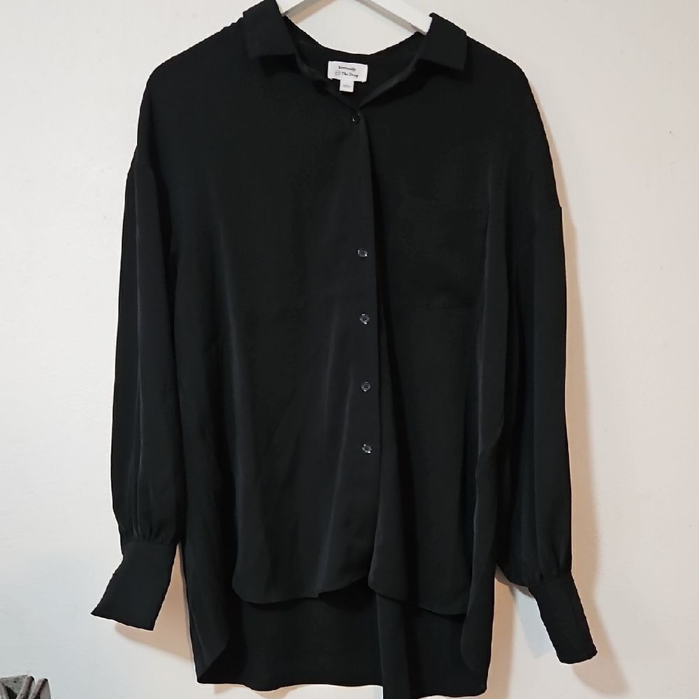 The Drop Black Button-Up Shirt